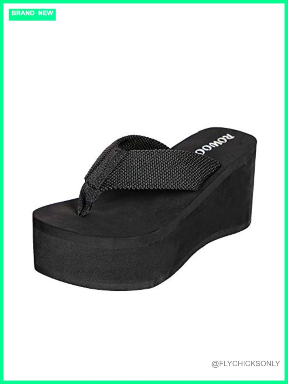 Women Wedge Platform Flip Flops EVA Rubber Sole Casual Sandals